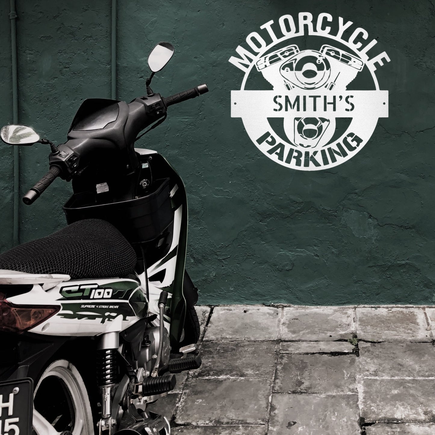 Motorcycle Parking Sign - Steel Sign