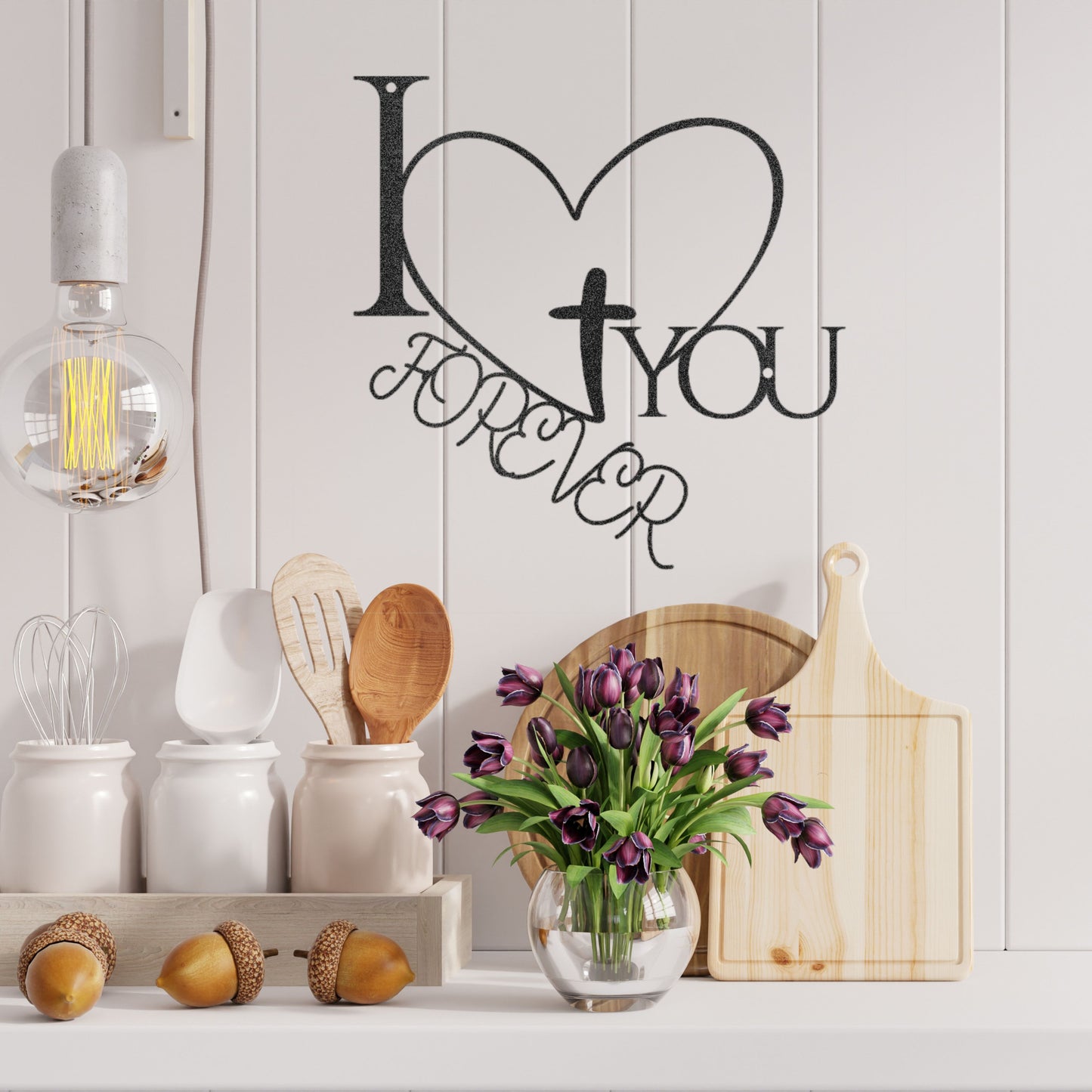 Love Metal Sign