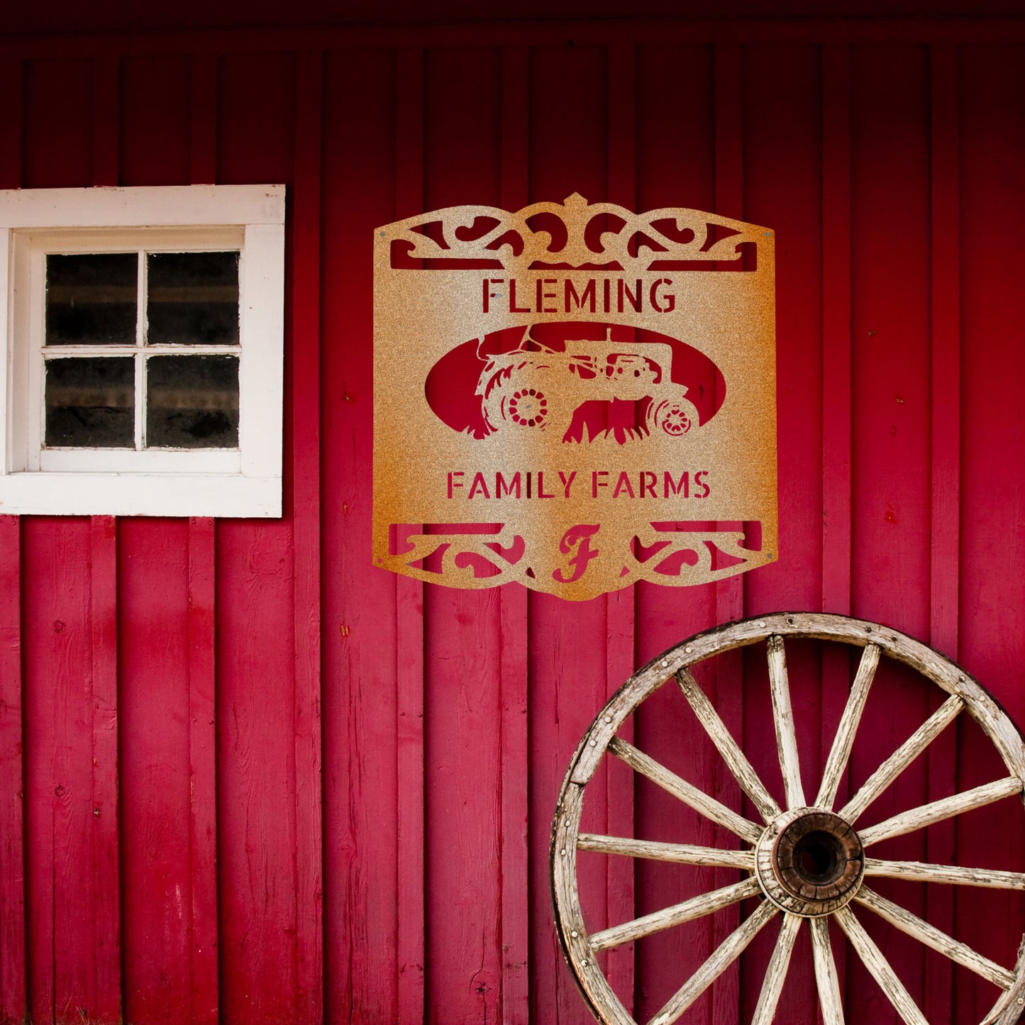 Classic Tractor Sign - Steel Sign
