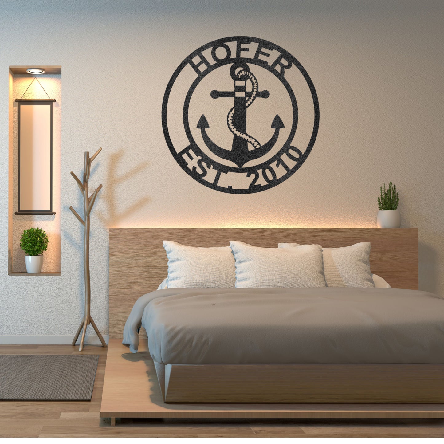 Anchor Family Name - Steel Sign