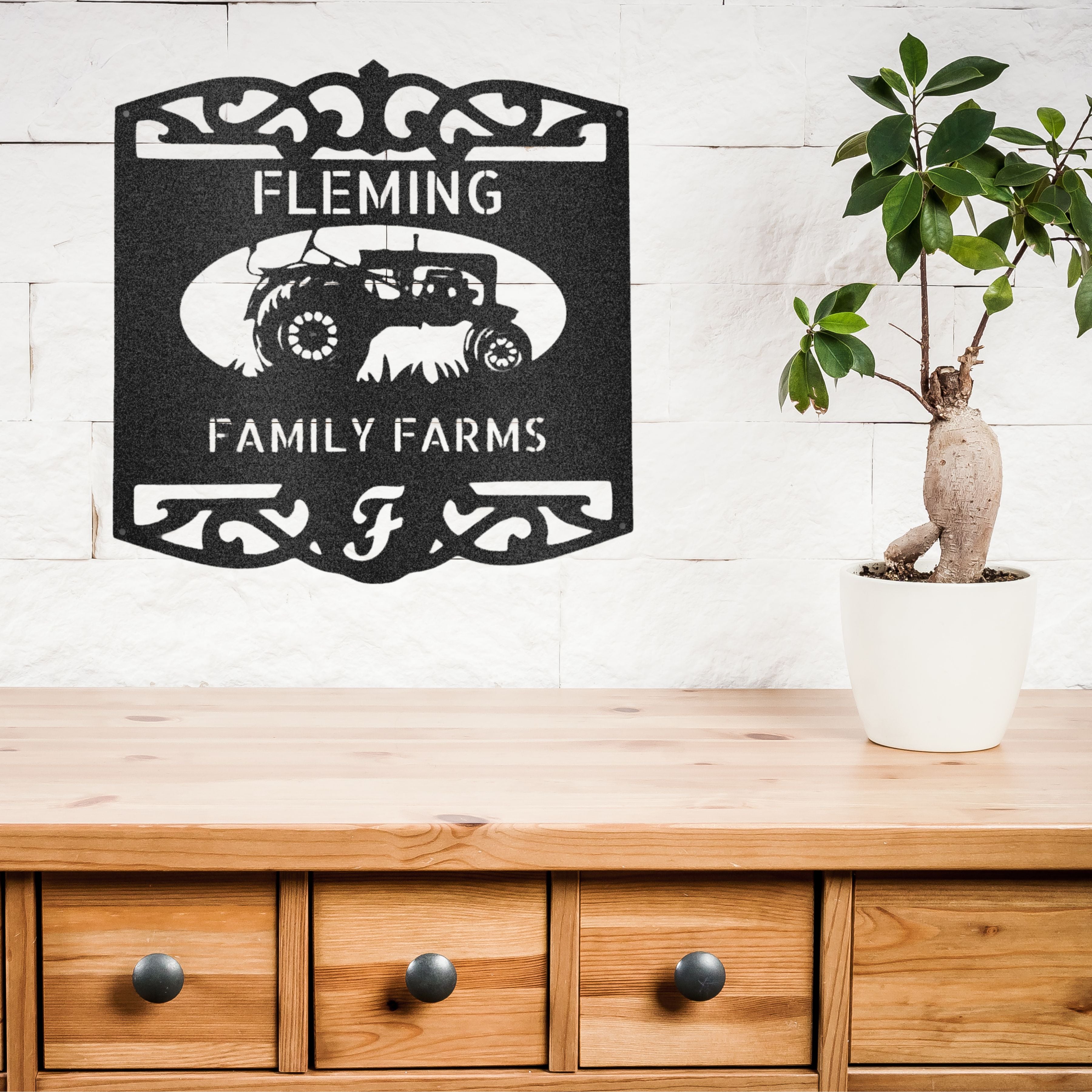 Classic Tractor Sign - Steel Sign – Southern Metal Decor